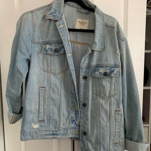 Oversized boyfriend abercrombie jean jacket